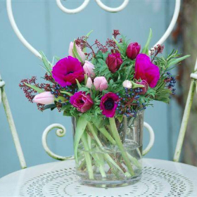 Vase of Seasonal Flowers