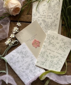 HANDMADE WILD FLOWER CARD